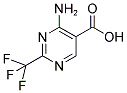 4 -氨基- 2 -(三氟甲基)嘧啶-5-羧酸 结构式