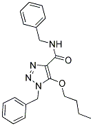 N,1-DIBENZYL-5-BUTOXY-1H-1,2,3-TRIAZOLE-4-CARBOXAMIDE 结构式