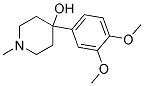 4-(3,4-Dimethoxyphenyl)-4-hydroxy-1-methylpiperidine 结构式