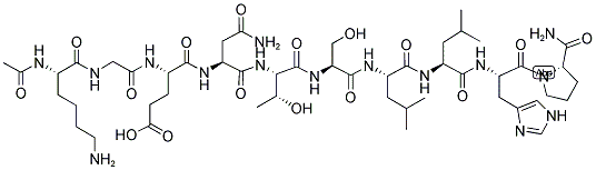 AC-KGENTSLLHP-AMIDE 结构式