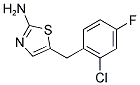 5-(2-CHLORO-4-FLUOROBENZYL)-1,3-THIAZOL-2-AMINE 结构式