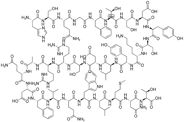 (DES-THR5)-GLUCAGON 结构式