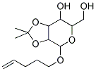 6-HYDROXYMETHYL-2,2-DIMETHYL-4-PENT-4-ENYLOXY-TETRAHYDRO-[1,3]DIOXOLO[4,5-C]PYRAN-7-OL 结构式