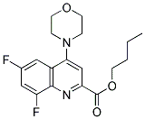 BUTYL 6,8-DIFLUORO-4-MORPHOLINOQUINOLINE-2-CARBOXYLATE 结构式