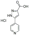 5-PYRIDIN-4-YL-1(2)H-PYRAZOLE-3-CARBOXYLIC ACID HYDROCHLORIDE 结构式