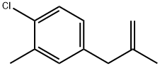 3-(4-Chloro-3-methylphenyl)-2-methyl-1-propene 结构式