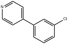 4-(3-氯苯基)-吡啶 结构式