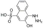 4-Hydrazino-3-hydroxy-1-naphthalenesulfonic acid 结构式
