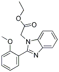 [2-(2-METHOXY-PHENYL)-BENZOIMIDAZOL-1-YL]-ACETIC ACID ETHYL ESTER 结构式