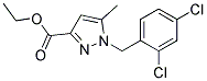 Ethyl 1-(2,4-dichlorobenzyl)-5-methyl-1H-pyrazole-3-carboxylate 结构式