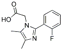 [2-(2-Fluoro-phenyl)-4,5-dimethyl-imidazol-1-yl]-acetic acid 结构式
