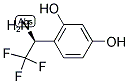 4-((1S)-1-AMINO-2,2,2-TRIFLUOROETHYL)BENZENE-1,3-DIOL 结构式