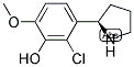 3-((2R)PYRROLIDIN-2-YL)-2-CHLORO-6-METHOXYPHENOL 结构式