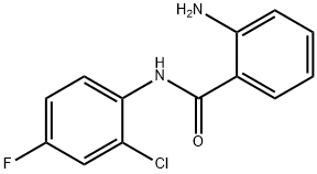 2-氨基-N-(2-氯-4-氟苯基)苯甲酰胺 结构式