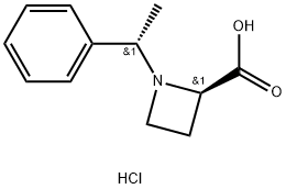 [(1'S),2R]-1-(1'-PHENYLETHYL)AZETIDINE-2-CARBOXYLIC ACID HCL 结构式