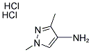 1,3-DIMETHYL-1H-PYRAZOL-4-YLAMINE DIHYDROCHLORIDE 结构式