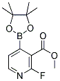 METHYL 2-FLUOROPYRIDINE-4-BORONIC ACID PINACOL ESTER-3-CARBOXYLATE 结构式