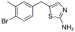 5-(4-BROMO-3-METHYLBENZYL)-1,3-THIAZOL-2-AMINE 结构式