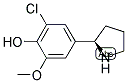 4-((2R)PYRROLIDIN-2-YL)-2-CHLORO-6-METHOXYPHENOL 结构式