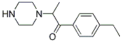 1-(4-ETHYLPHENYL)-2-PIPERAZIN-1-YLPROPAN-1-ONE 结构式