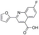 7-FLUORO-2-(2-FURYL)QUINOLINE-4-CARBOXYLIC ACID 结构式