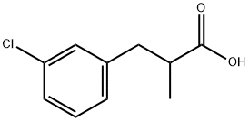 3-(3-氯苯基)-2-甲基丙酸 结构式