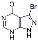 3-BROMO-1,7-DIHYDRO-PYRAZOLO[3,4-D]PYRIMIDIN-4-ONE 结构式