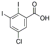 5-CHLORO-2,3-DIIODOBENZOIC ACID 结构式