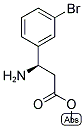 甲基 (3R)-3-氨基-3-(3-溴苯基)丙酯 结构式