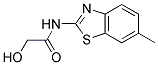 2-HYDROXY-N-(6-METHYL-1,3-BENZOTHIAZOL-2-YL)ACETAMIDE 结构式