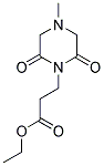 ETHYL 3-(4-METHYL-2,6-DIOXOPIPERAZIN-1-YL)PROPANOATE 结构式