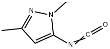 5-异氰酸基-1,3-二甲基-1H-吡唑 结构式