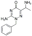 3-AMINO-6-(1-AMINO-ETHYL)-2-BENZYL-2H-[1,2,4]TRIAZIN-5-ONE 结构式