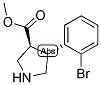 (3S,4R)-METHYL 4-(2-BROMOPHENYL)PYRROLIDINE-3-CARBOXYLATE 结构式