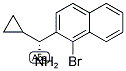 (1R)(1-BROMO(2-NAPHTHYL))CYCLOPROPYLMETHYLAMINE 结构式