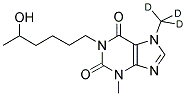 HYDROXY PENTOXIFYLLINE-D3 结构式