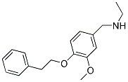 N-(3-Methoxy-4-(2-phenylethoxy)benzyl)ethanamine 结构式