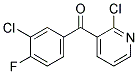 2-CHLORO-3-(3-CHLORO-4-FLUOROBENZOYL)PYRIDINE 结构式