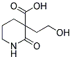 3-(2-HYDROXYETHYL)-2-OXOPIPERIDINE-3-CARBOXYLIC ACID 结构式