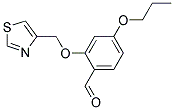 4-PROPOXY-2-(1,3-THIAZOL-4-YLMETHOXY)BENZALDEHYDE 结构式