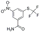3-NITRO-5-[(TRIFLUOROMETHYL)THIO]BENZAMIDE 结构式