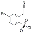 4-BROMO-2-CYANOMETHYL-BENZENESULFONYL CHLORIDE 结构式