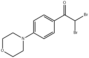 2,2-二溴-1-(4-吗啉苯基)乙烷-1-酮 结构式