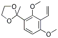 2-(2,4-DIMETHOXY-3-VINYLPHENYL)-2-METHYL-DIOXALANE 结构式