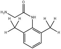GLYCINEXYLIDIDE-D6 结构式