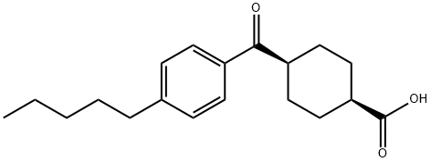 CIS-4-(4-N-PENTYLBENZOYL)CYCLOHEXANE-1-CARBOXYLIC ACID 结构式