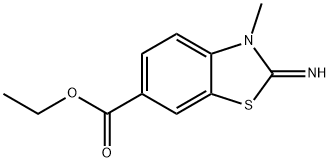 ETHYL 2-IMINO-3-METHYL-2,3-DIHYDRO-1,3-BENZOTHIAZOLE-6-CARBOXYLATE 结构式