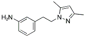 3-[2-(3,5-DIMETHYL-1H-PYRAZOL-1-YL)ETHYL]ANILINE 结构式