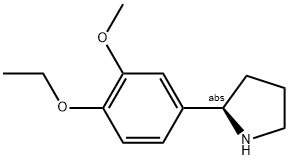 4-((2R)PYRROLIDIN-2-YL)-1-ETHOXY-2-METHOXYBENZENE 结构式