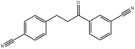 3'-CYANO-3-(4-CYANOPHENYL)PROPIOPHENONE 结构式